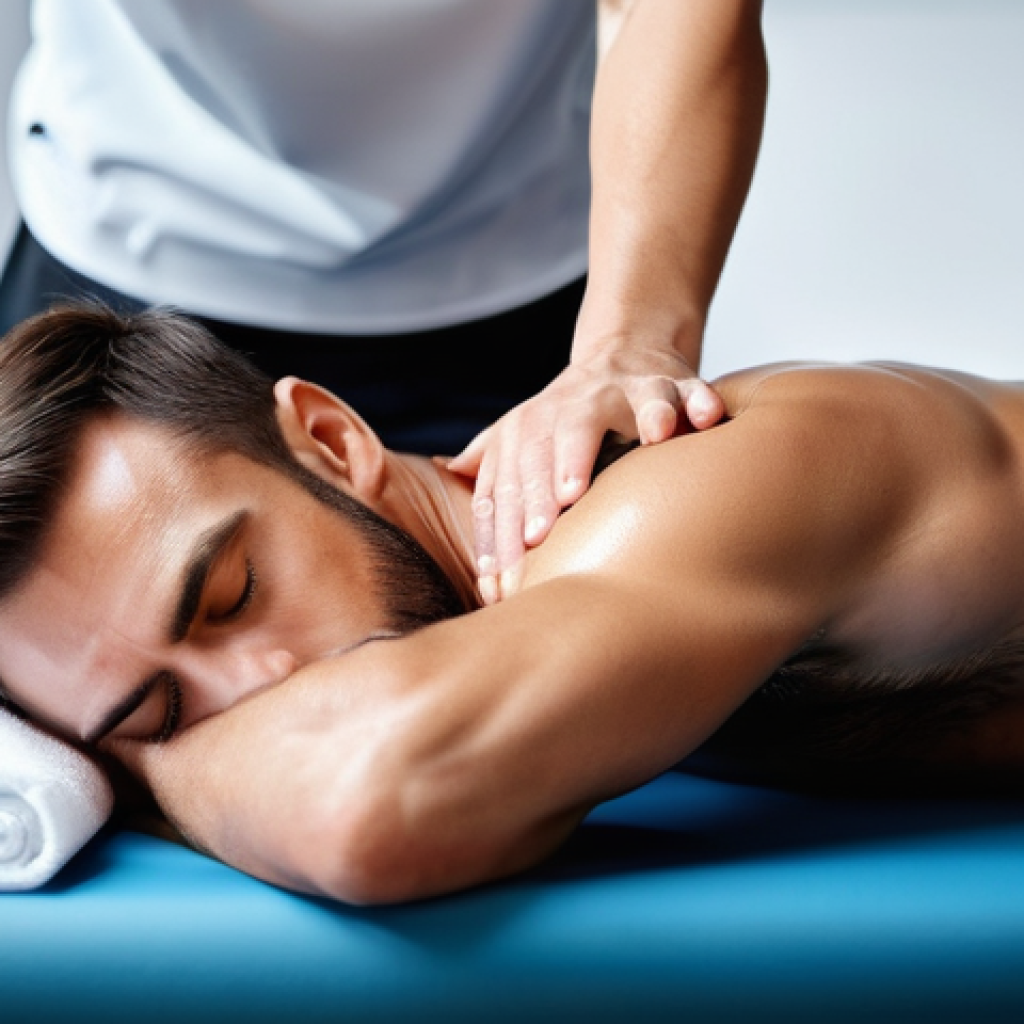 스포츠마사지사 시험 일정 및 팁 - **Prompt 1: Athlete Recovery Session**
    "A highly skilled female sports massage therapist, in her...