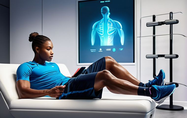 스포츠마사지사 시험 일정 및 팁 - **Prompt 2: Professional Consultation and Demonstration**
    "A male sports massage therapist, in h...