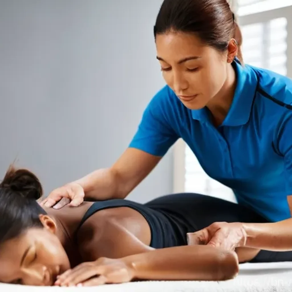 스포츠마사지사와 물리치료사의 차이 - **Prompt 1: Sports Massage for a Post-Workout Athlete**
    "A professional sports massage therapist...