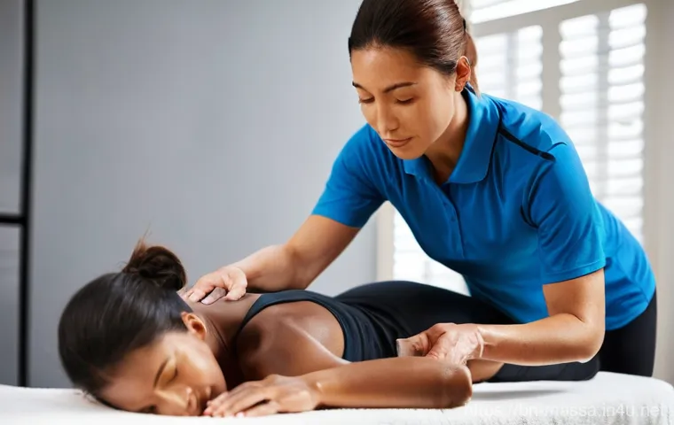 스포츠마사지사와 물리치료사의 차이 - **Prompt 1: Sports Massage for a Post-Workout Athlete**
    "A professional sports massage therapist...